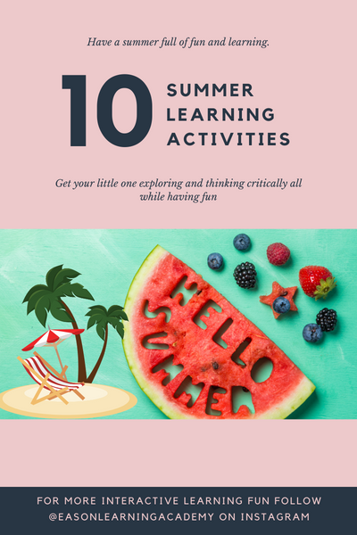 10 Summer Learning Activities that are actually FUN